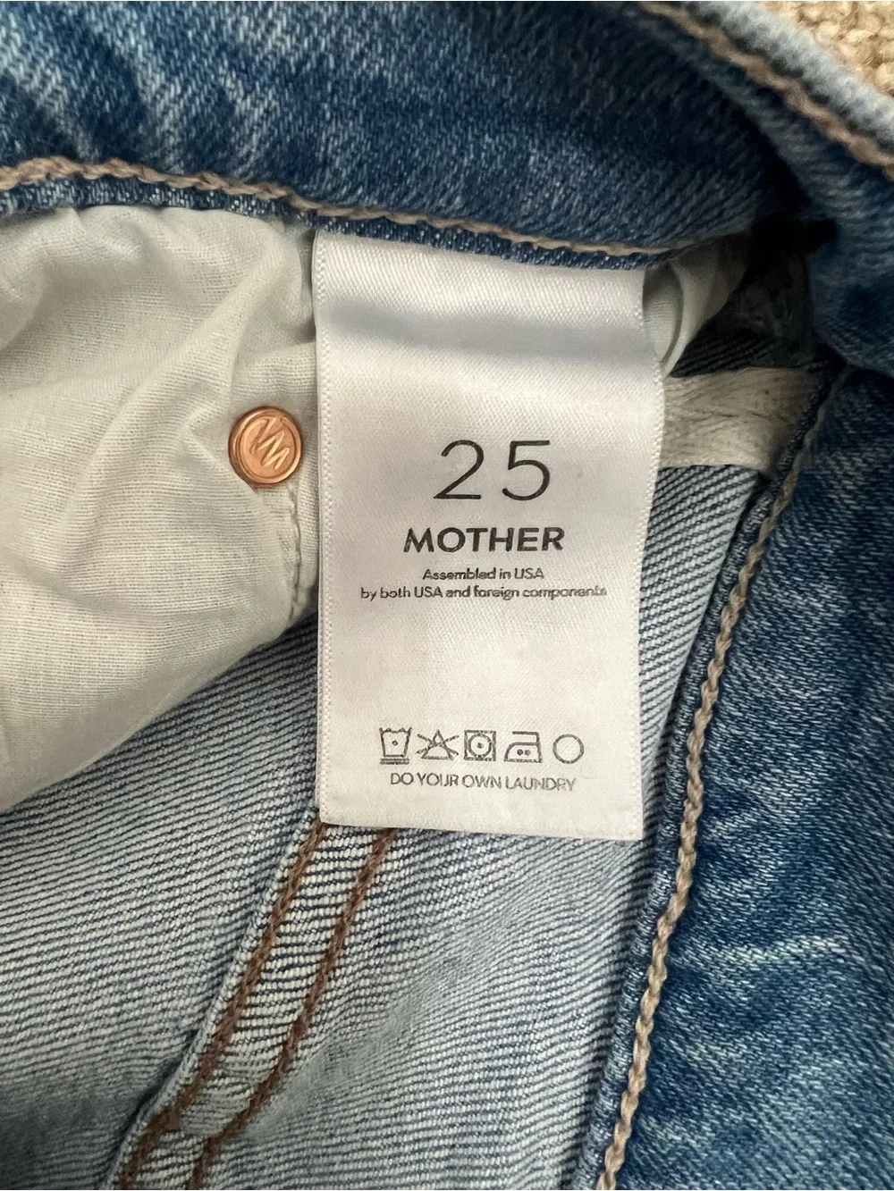 MOTHER The Vegabond Denim Skirt Woman’s Size 25
